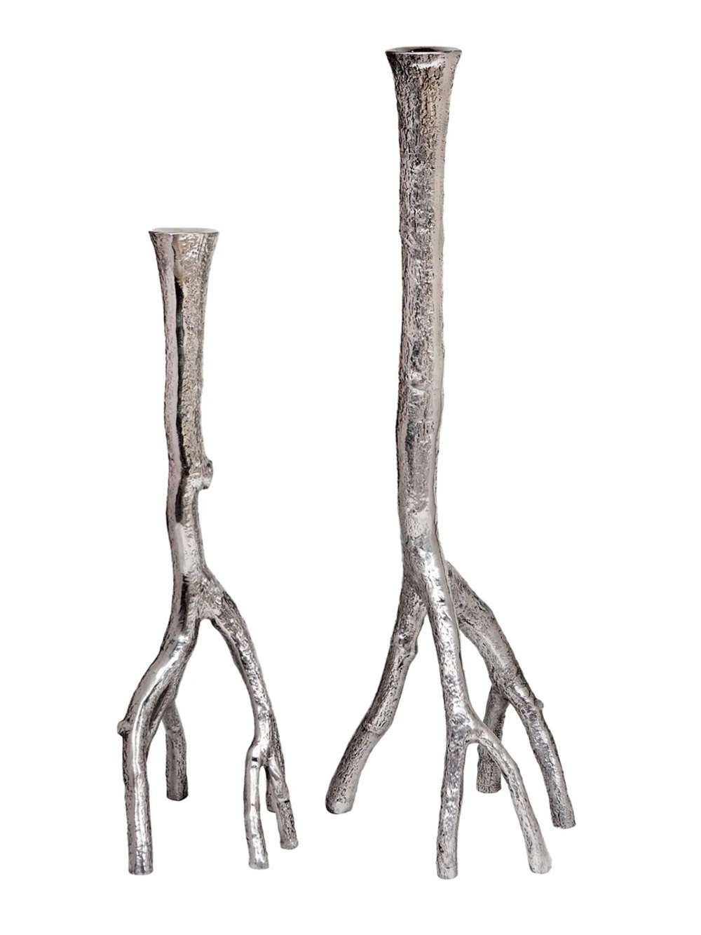 Micheal Aram Candlesticks Branch Motif- a Pair - Picture 2 of 7